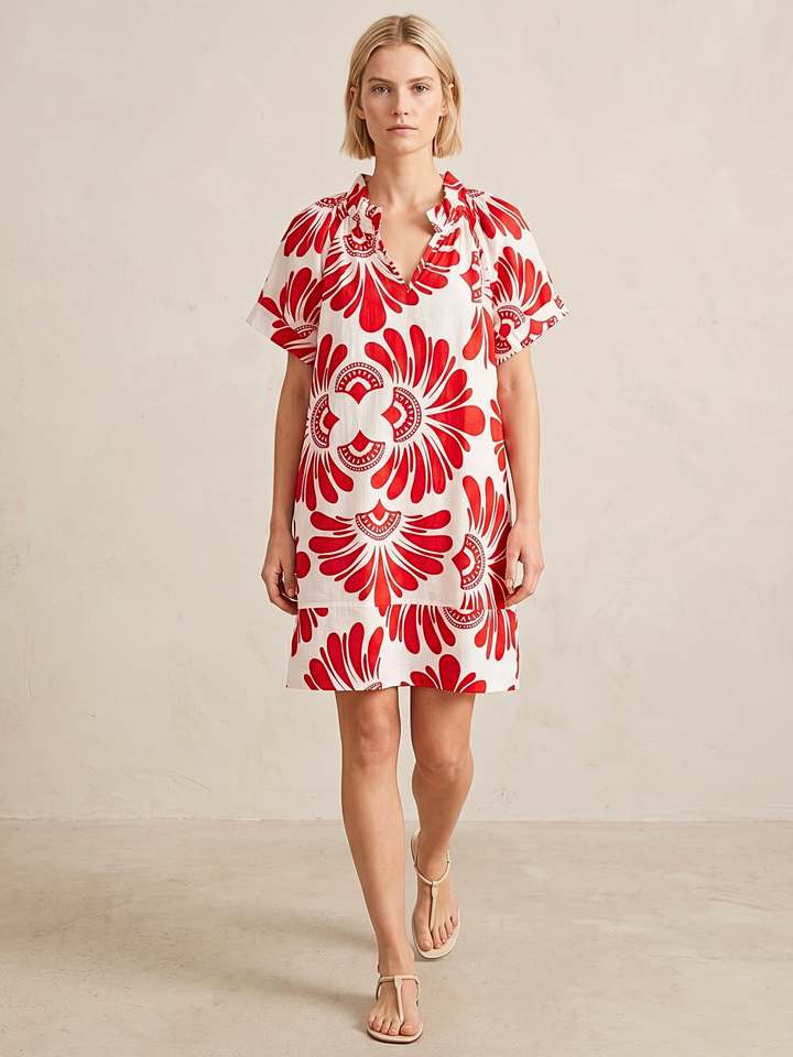 Tabitha Minimalist Cotton Poplin Shift Dress