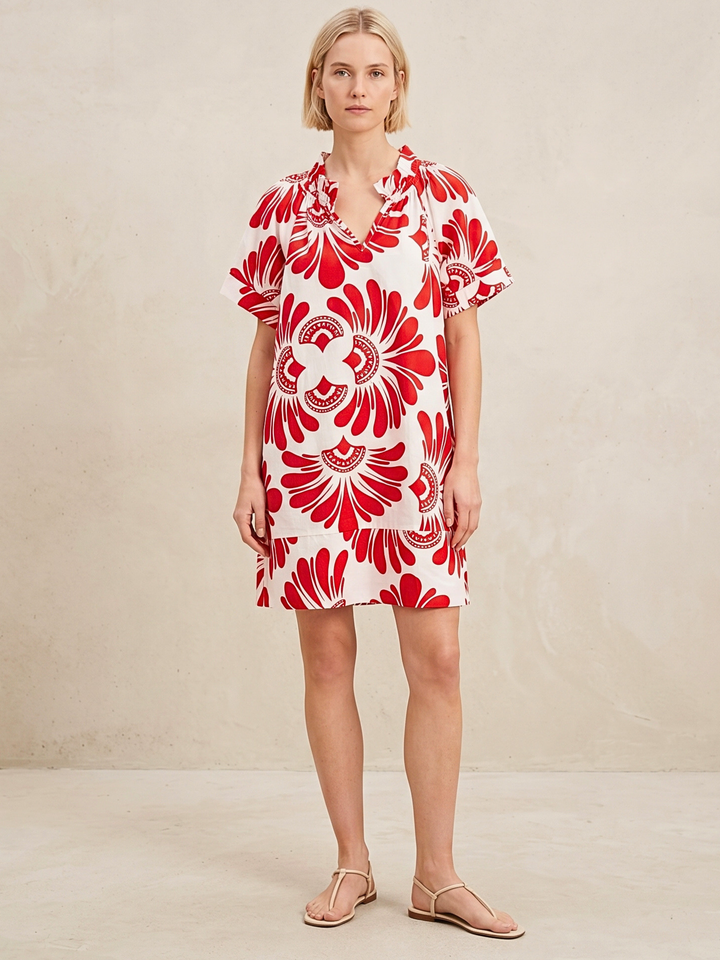 Tabitha Minimalist Cotton Poplin Shift Dress