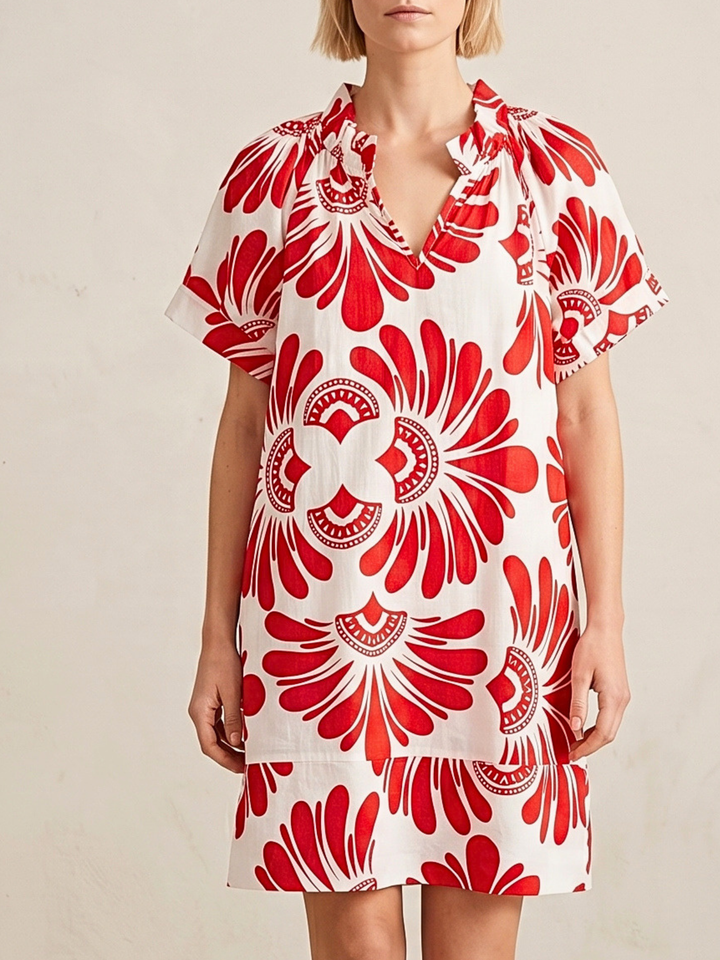 Tabitha Minimalist Cotton Poplin Shift Dress