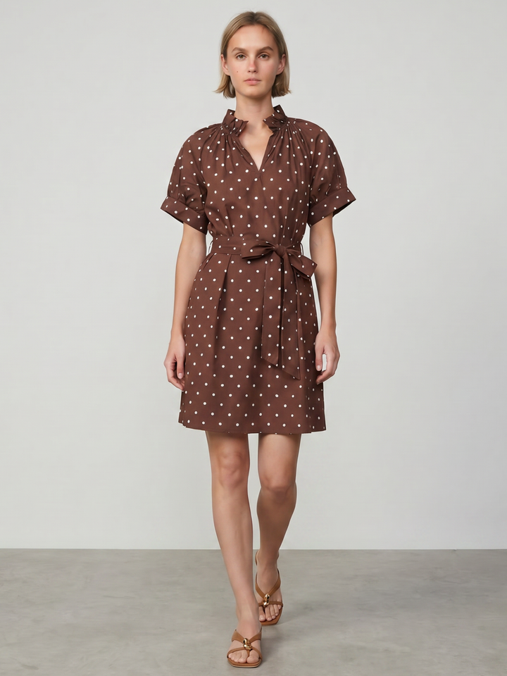 Tabitha Minimalist Cotton Poplin Shift Dress
