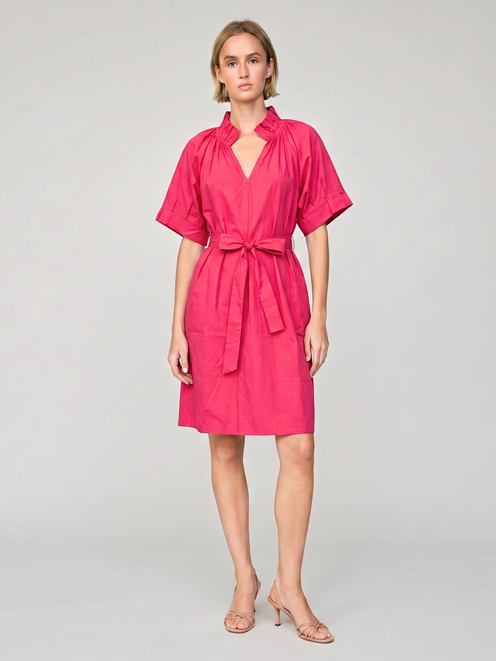 Tabitha Minimalist Cotton Poplin Shift Dress