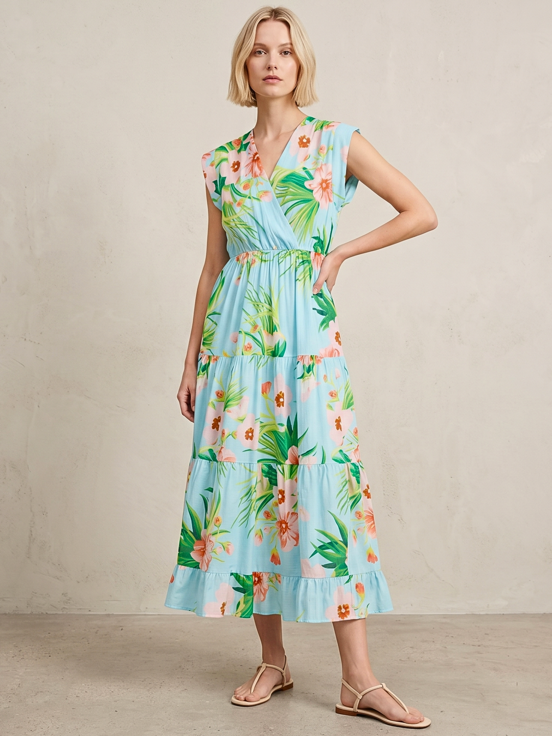 Tahoe Tiered Midi Dress