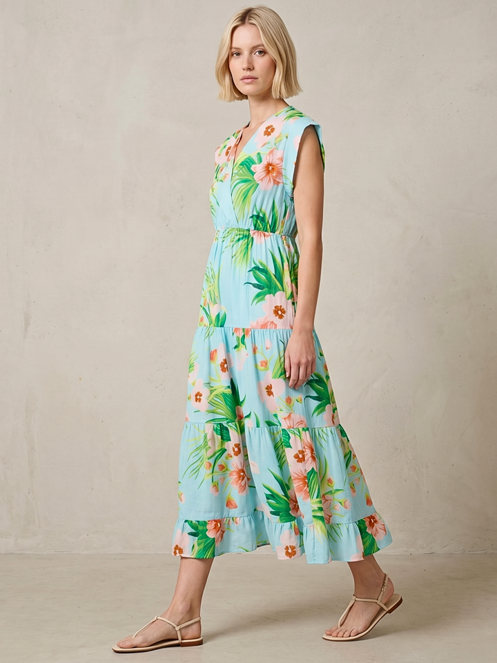 Tahoe Tiered Midi Dress