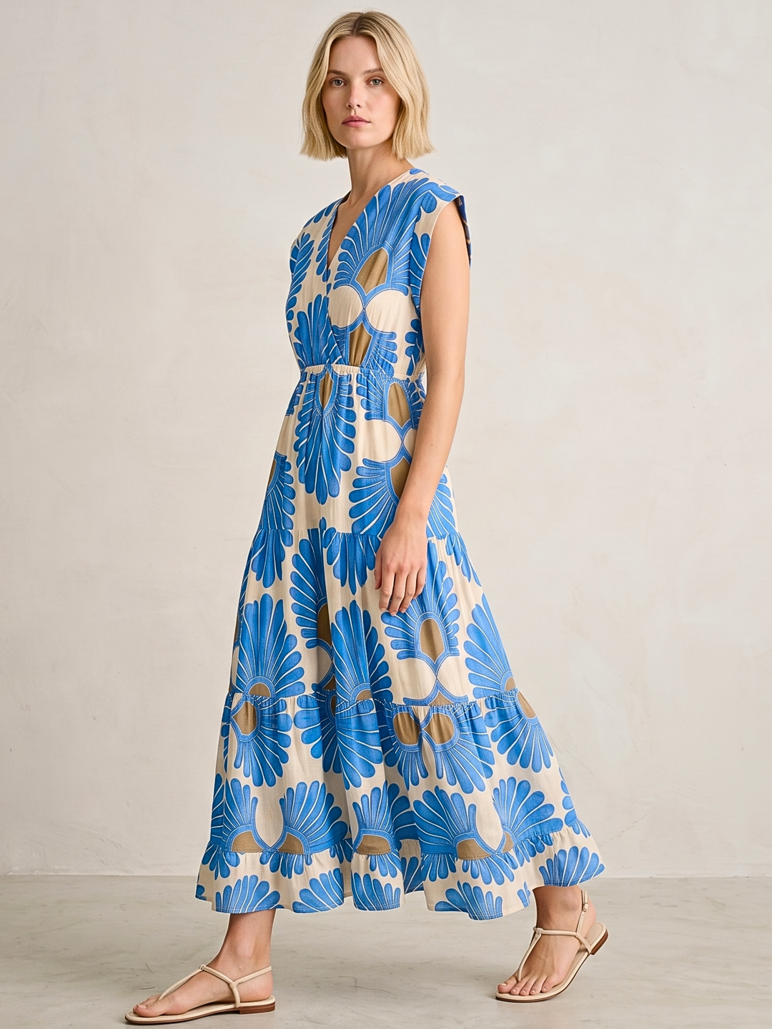 Tahoe Tiered Midi Dress