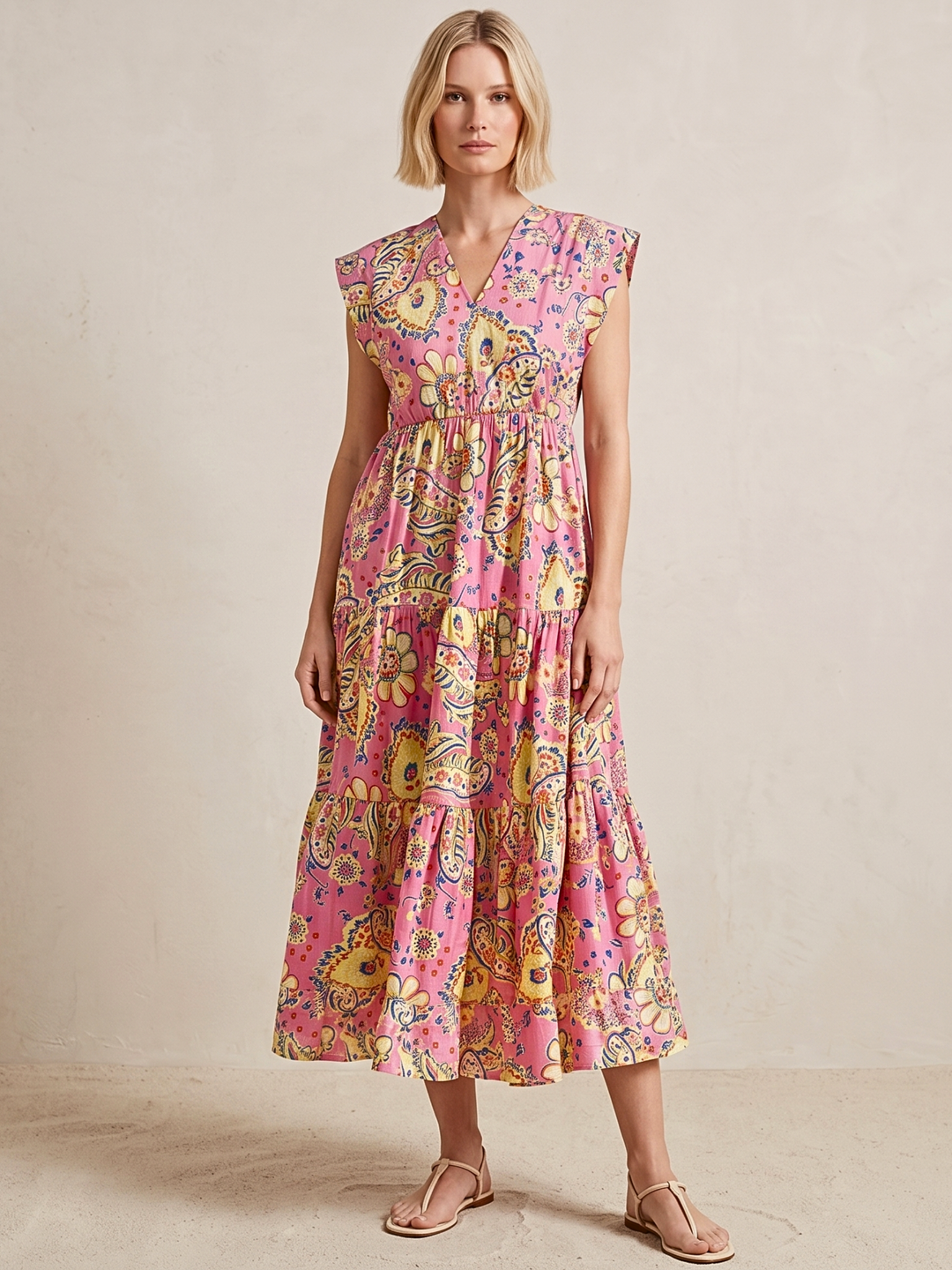 Tahoe Tiered Midi Dress