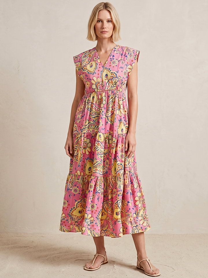 Tahoe Tiered Midi Dress