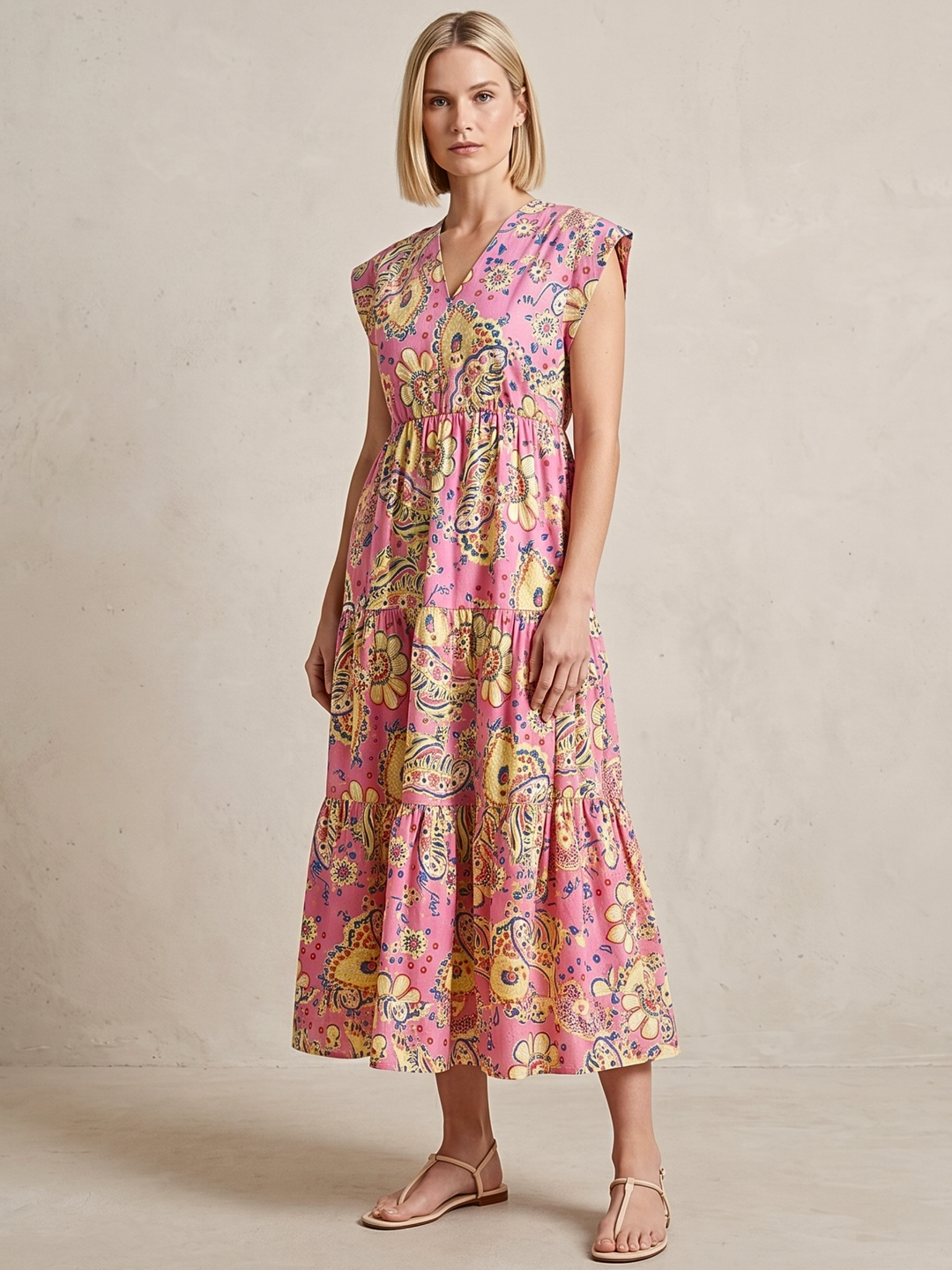 Tahoe Tiered Midi Dress