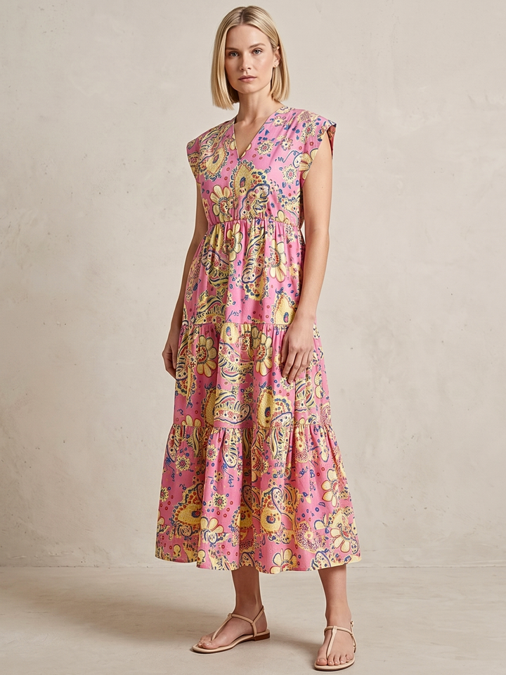 Tahoe Tiered Midi Dress