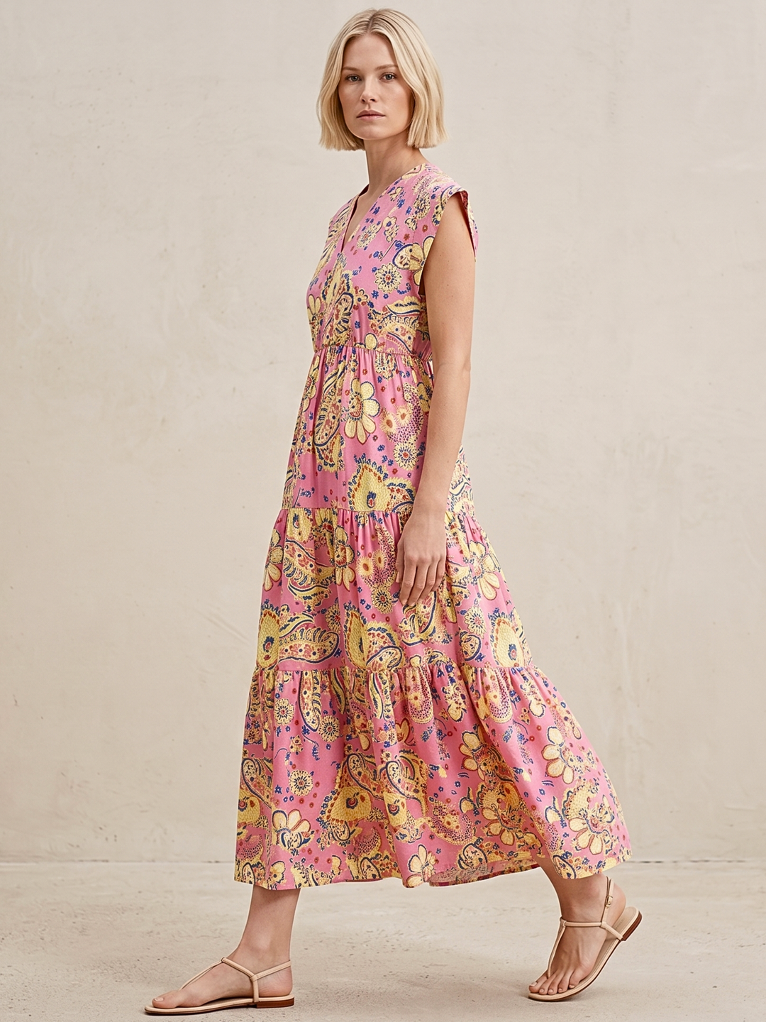 Tahoe Tiered Midi Dress