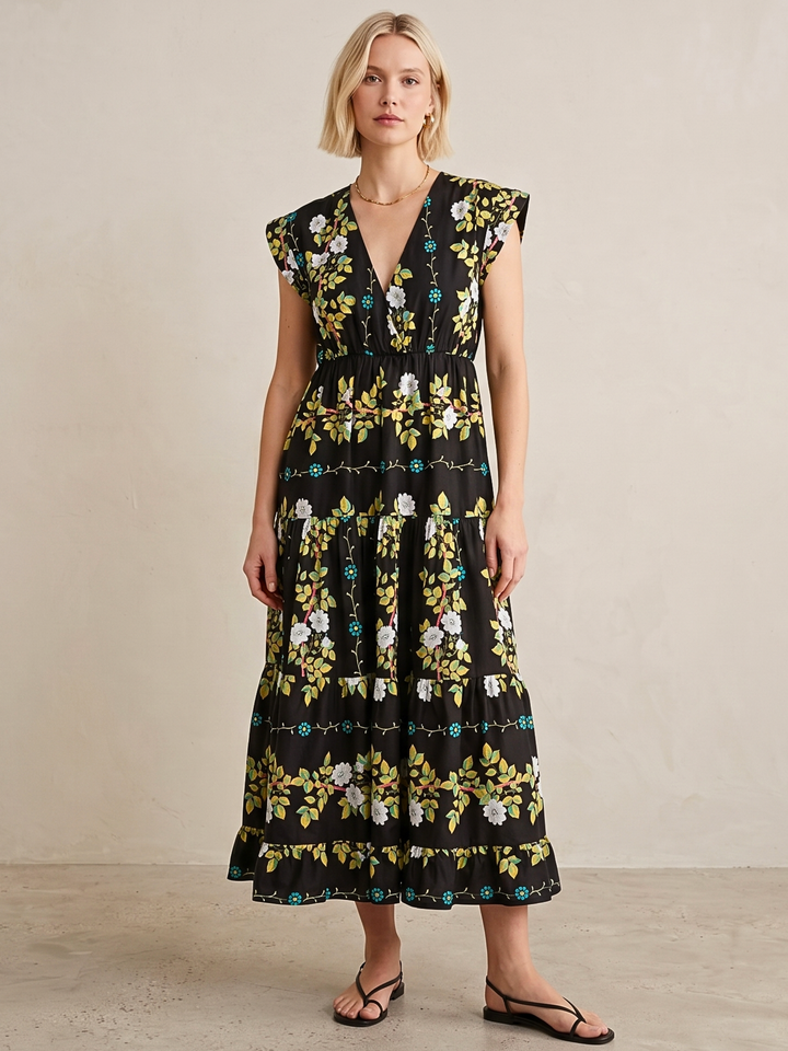 Tahoe Tiered Midi Dress