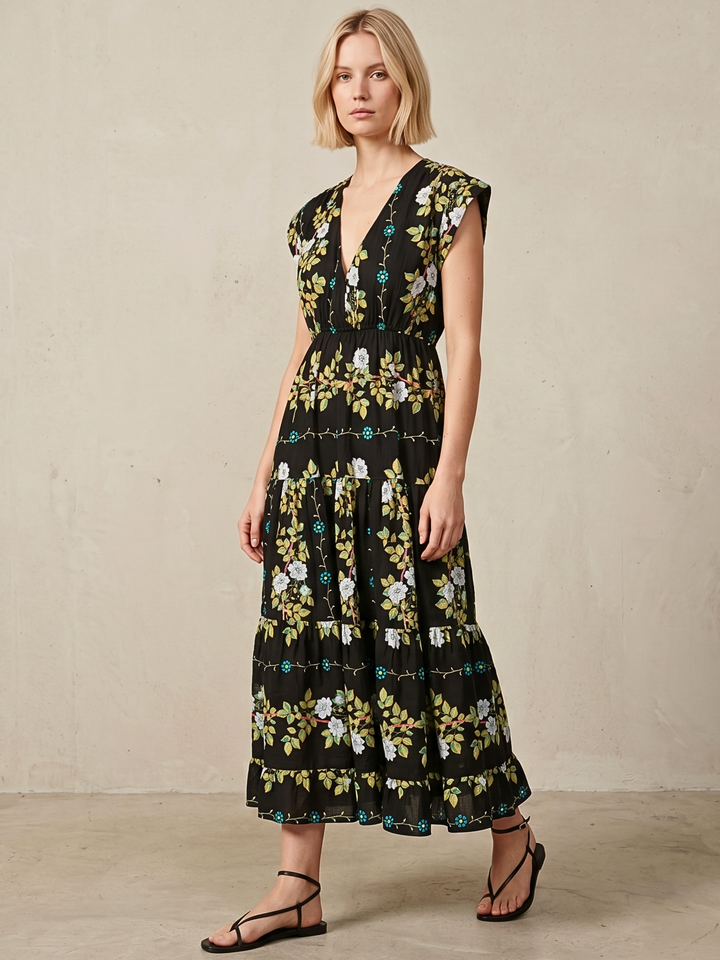 Tahoe Tiered Midi Dress