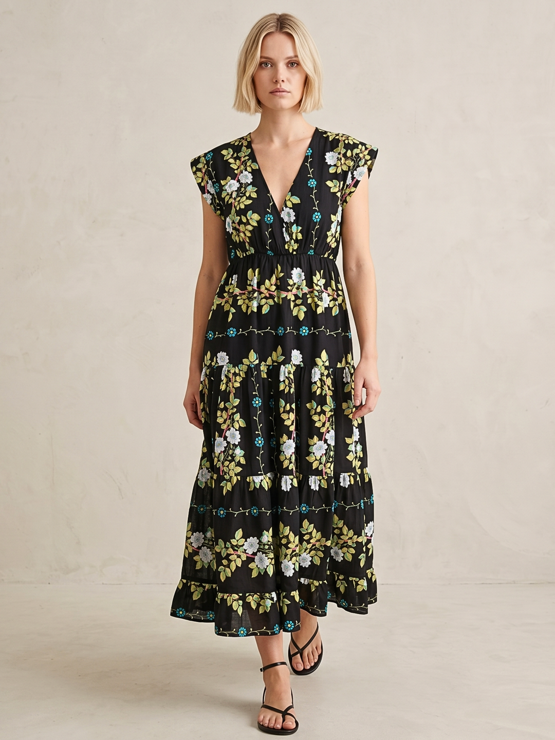 Tahoe Tiered Midi Dress