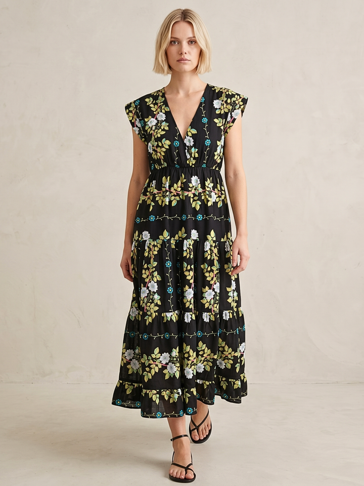 Tahoe Tiered Midi Dress
