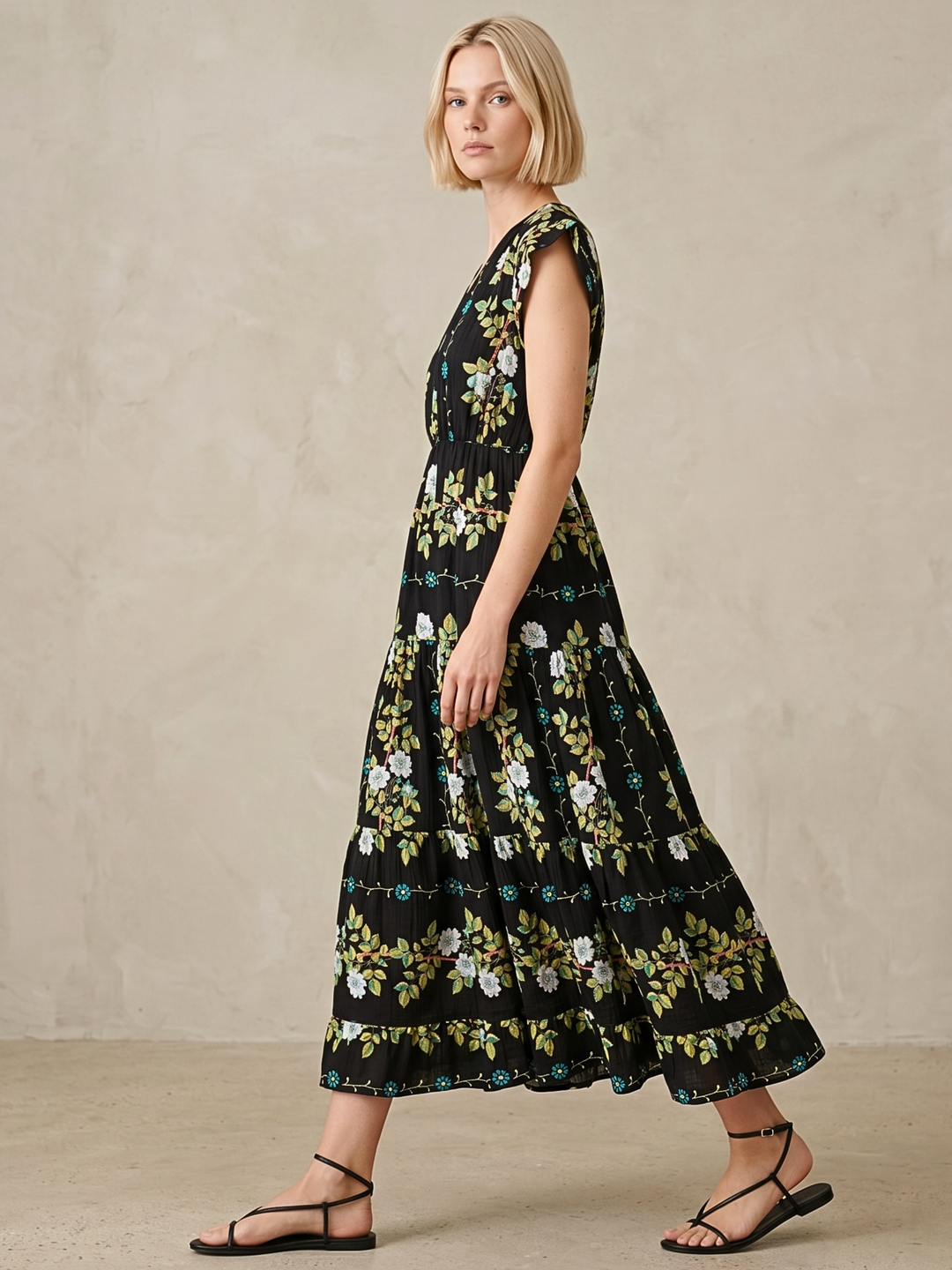 Tahoe Tiered Midi Dress