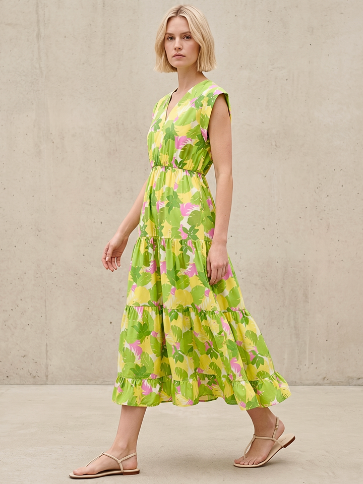 Tahoe Tiered Midi Dress