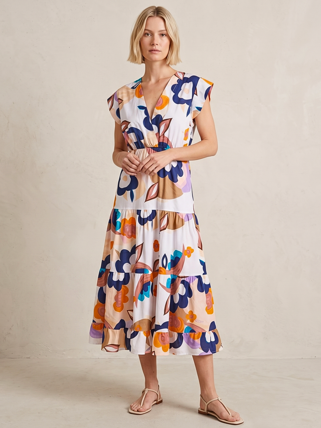 Tahoe Tiered Midi Dress