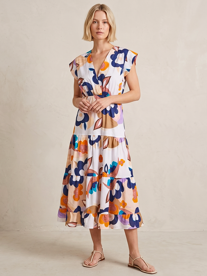 Tahoe Tiered Midi Dress