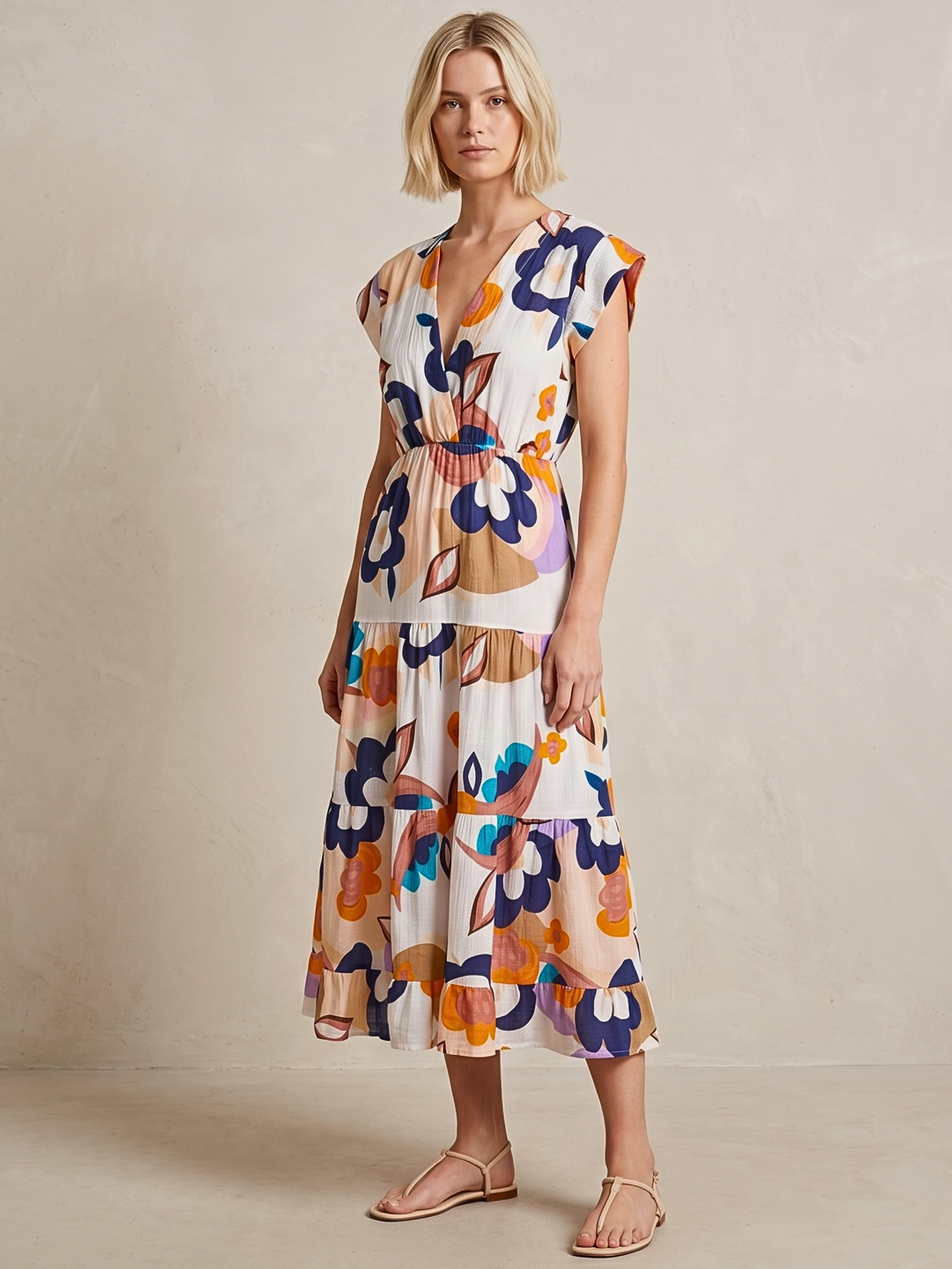 Tahoe Tiered Midi Dress