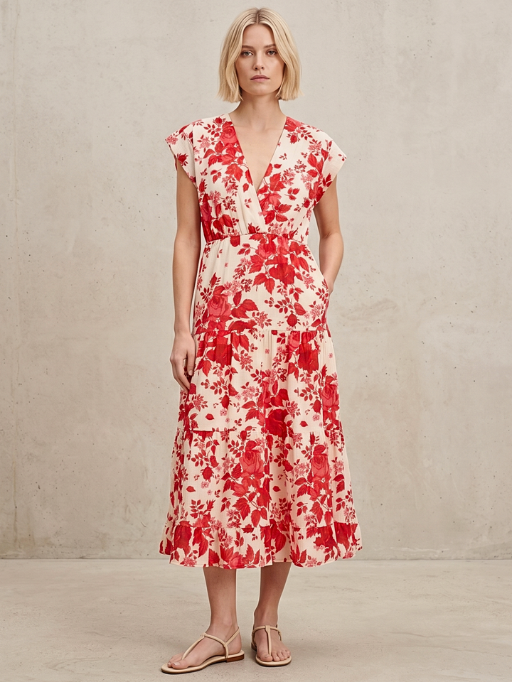 Tahoe Tiered Midi Dress