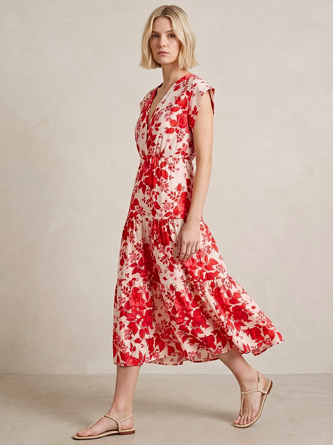 Tahoe Tiered Midi Dress