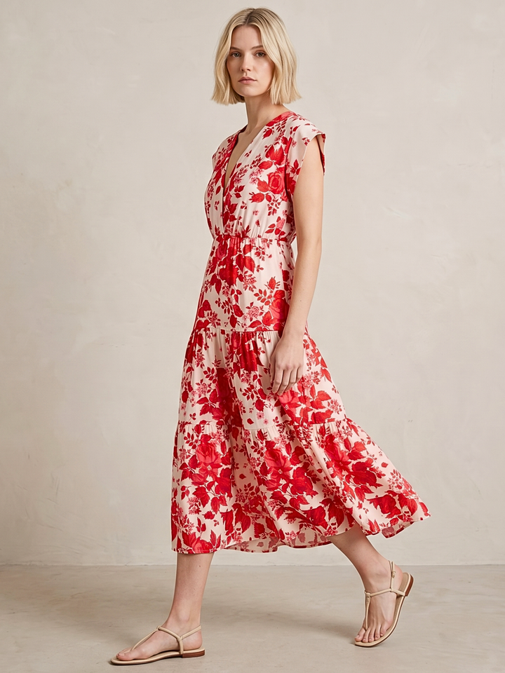 Tahoe Tiered Midi Dress
