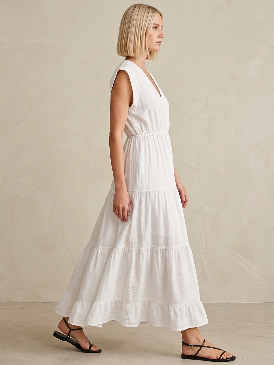 Tahoe Tiered Midi Dress