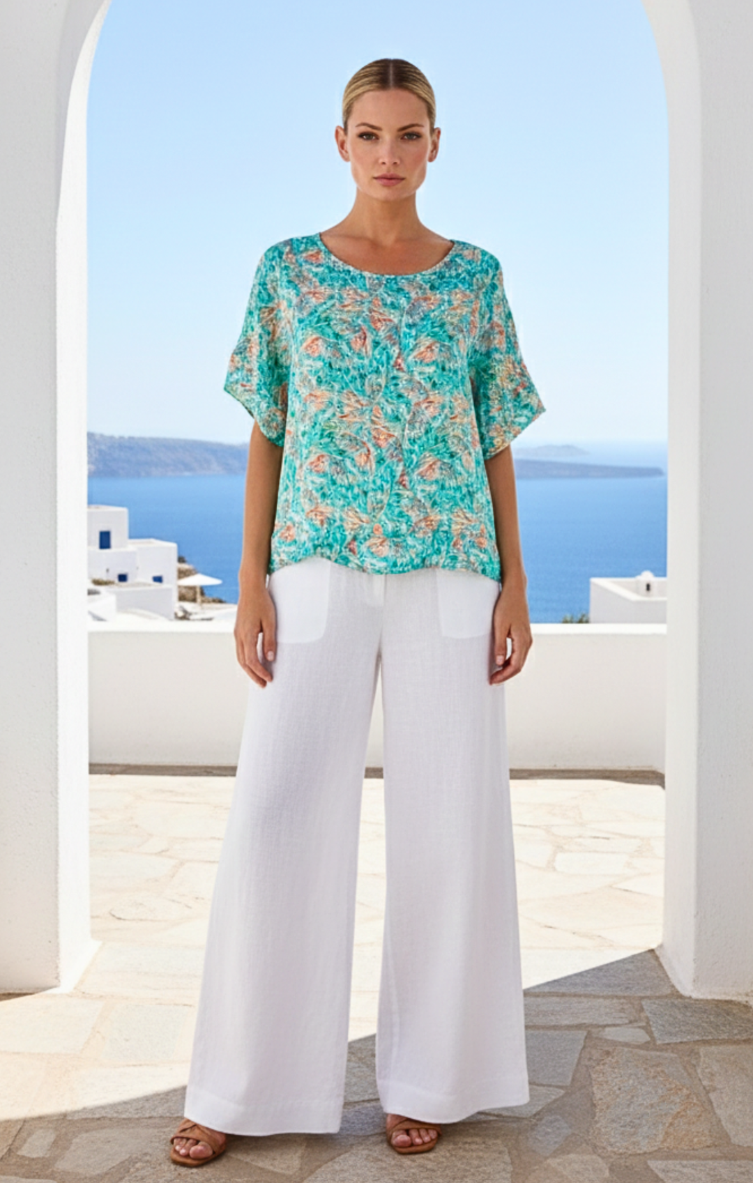 Tamar Relaxed  Scoop Neckline Blouse