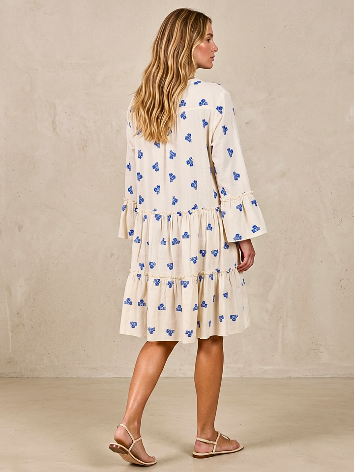 THE TORI TIERED MINI COTTON DRESS