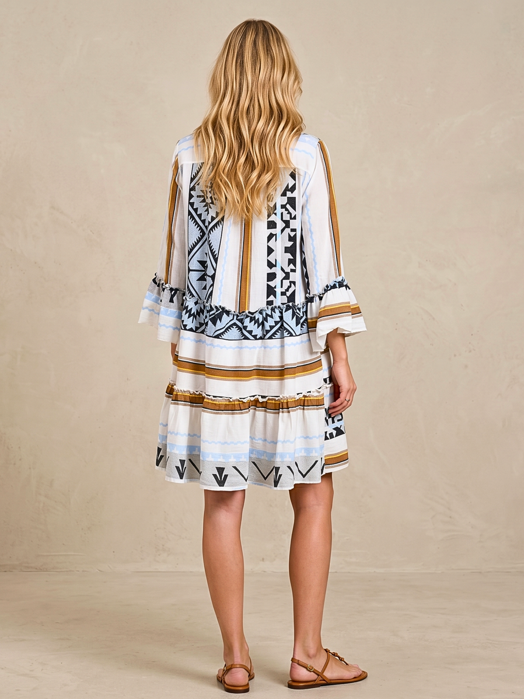 THE TORI TIERED MINI COTTON DRESS