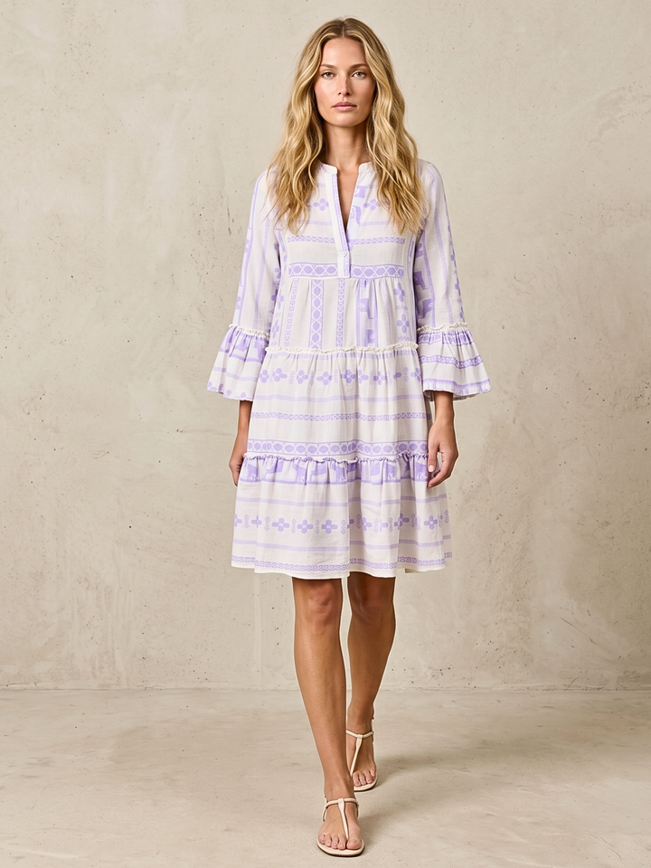 THE TORI TIERED MINI COTTON DRESS