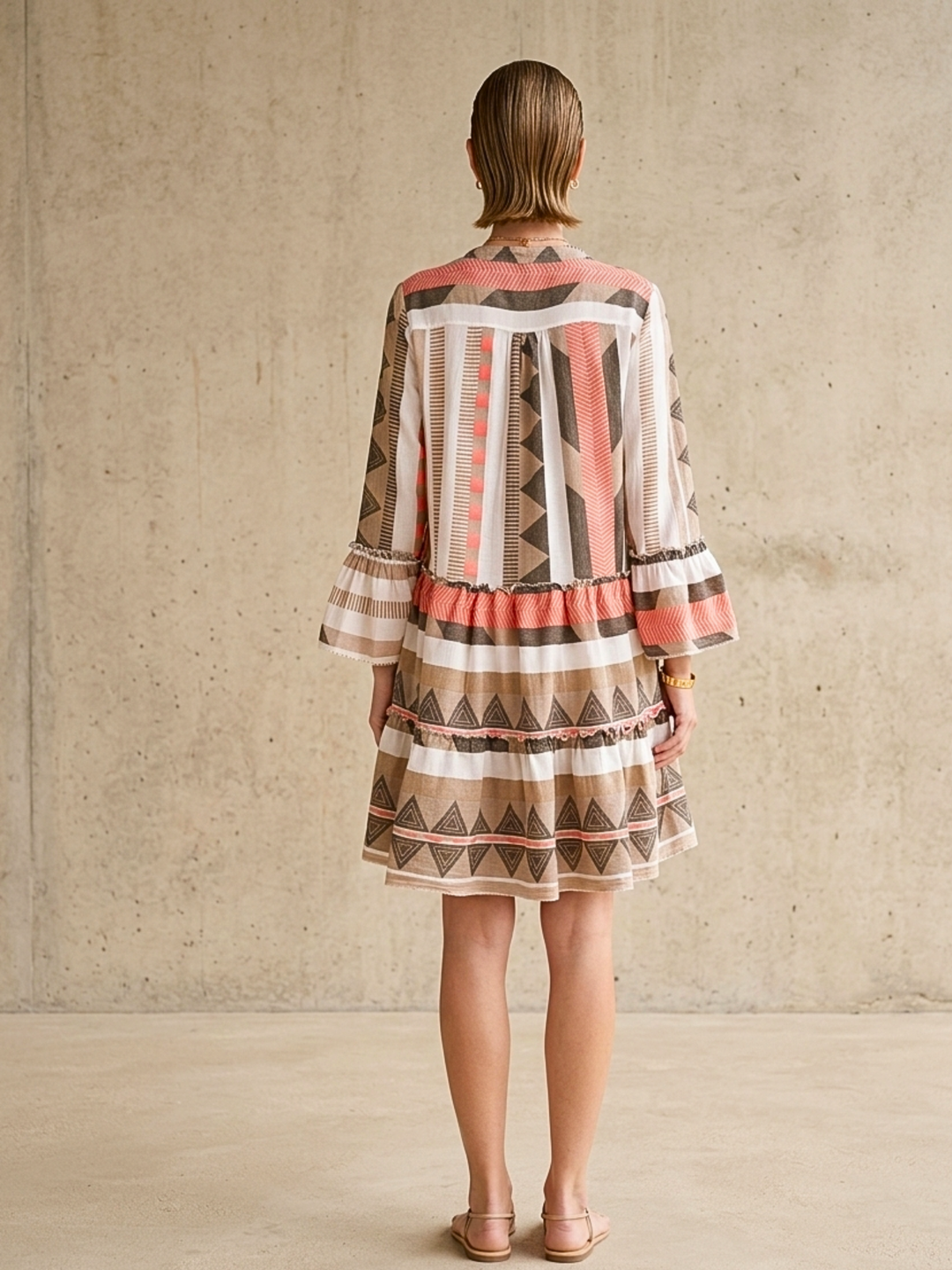 THE TORI TIERED MINI COTTON DRESS
