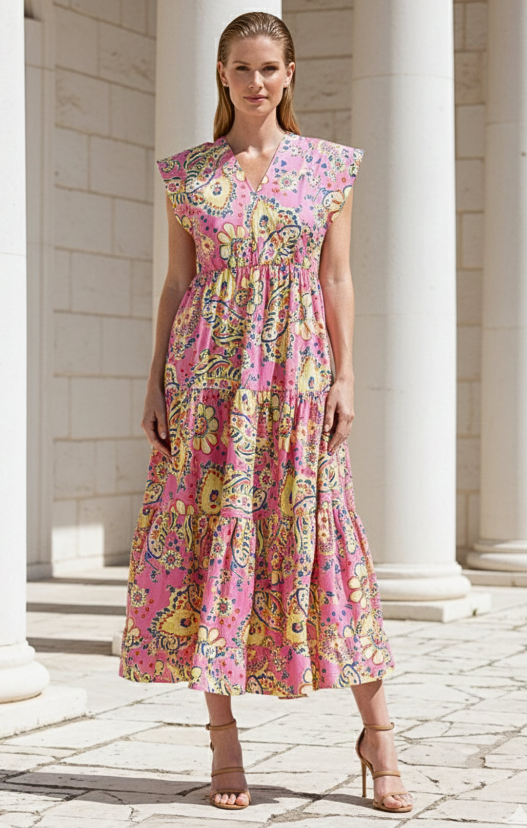 Tahoe Tiered Midi Dress