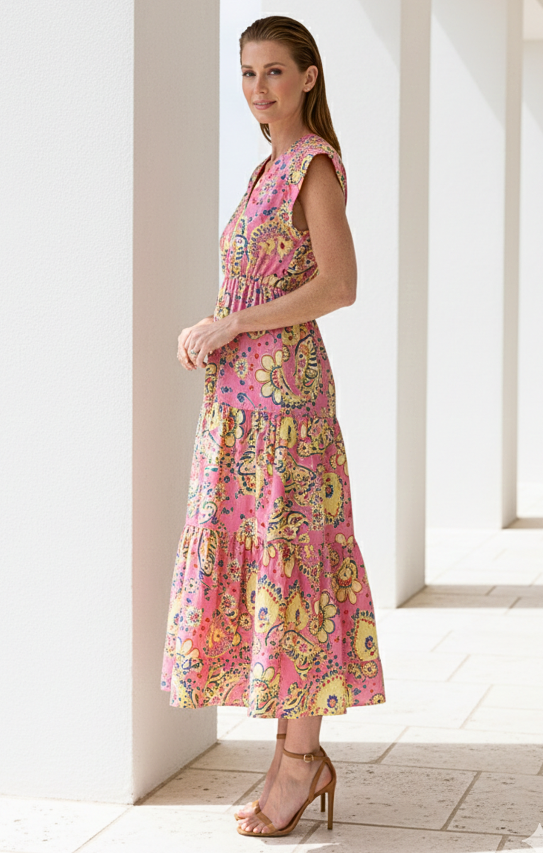 Tahoe Tiered Midi Dress