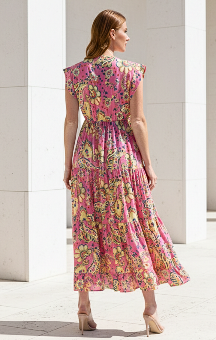 Tahoe Tiered Midi Dress