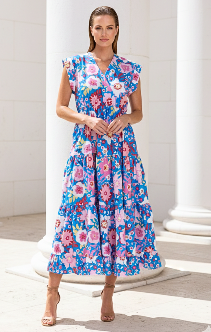 Tahoe Tiered Midi Dress