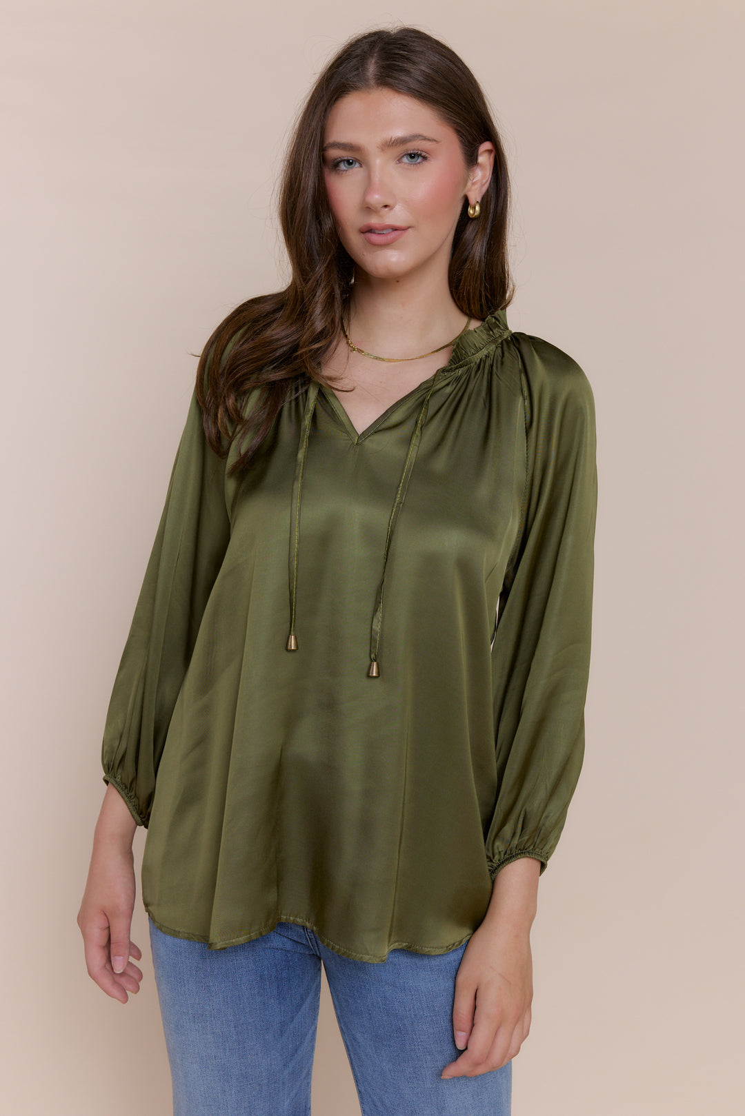 Gabriella Satin Top