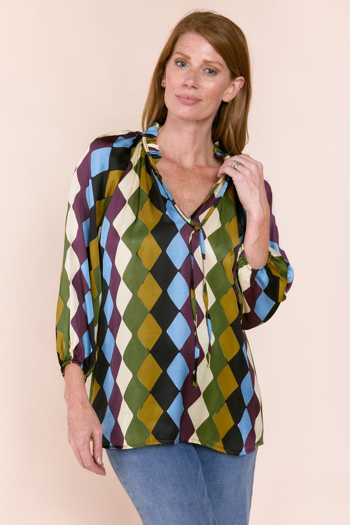Gabriella Satin Top