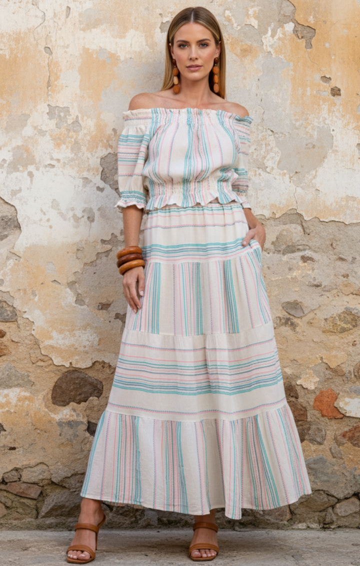 Tthe Chawa  Off-the-Shoulder Boho Top