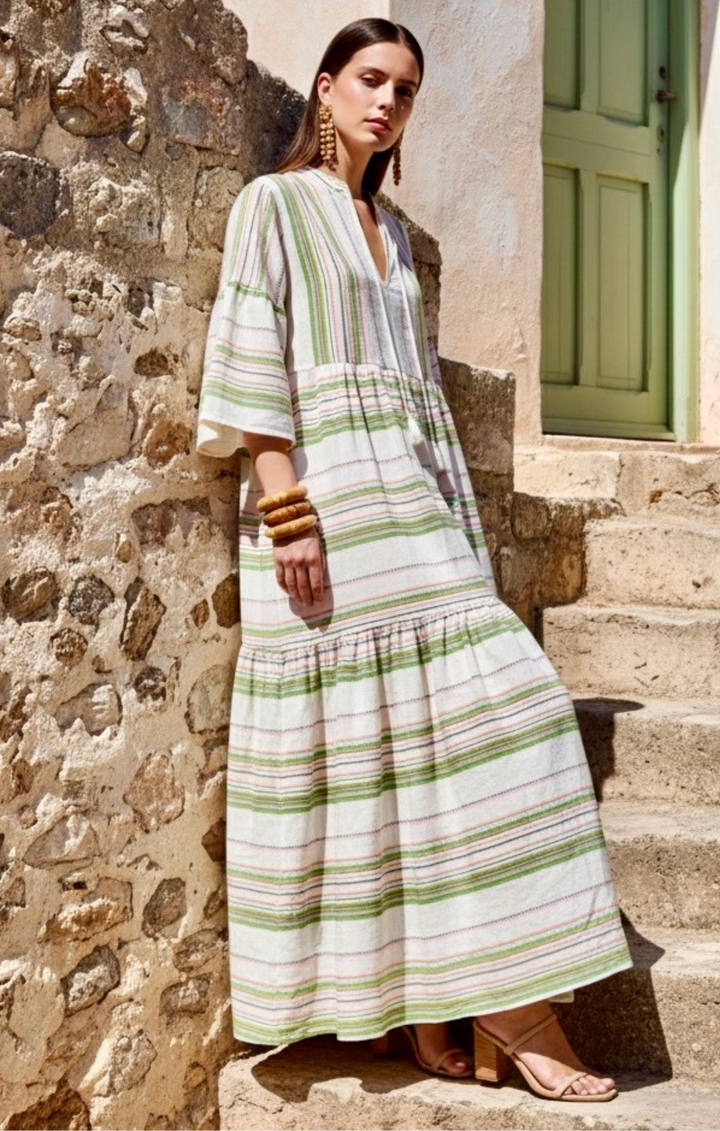 MIRAMAR BOHEMIAN TIERED MAXI DRESS