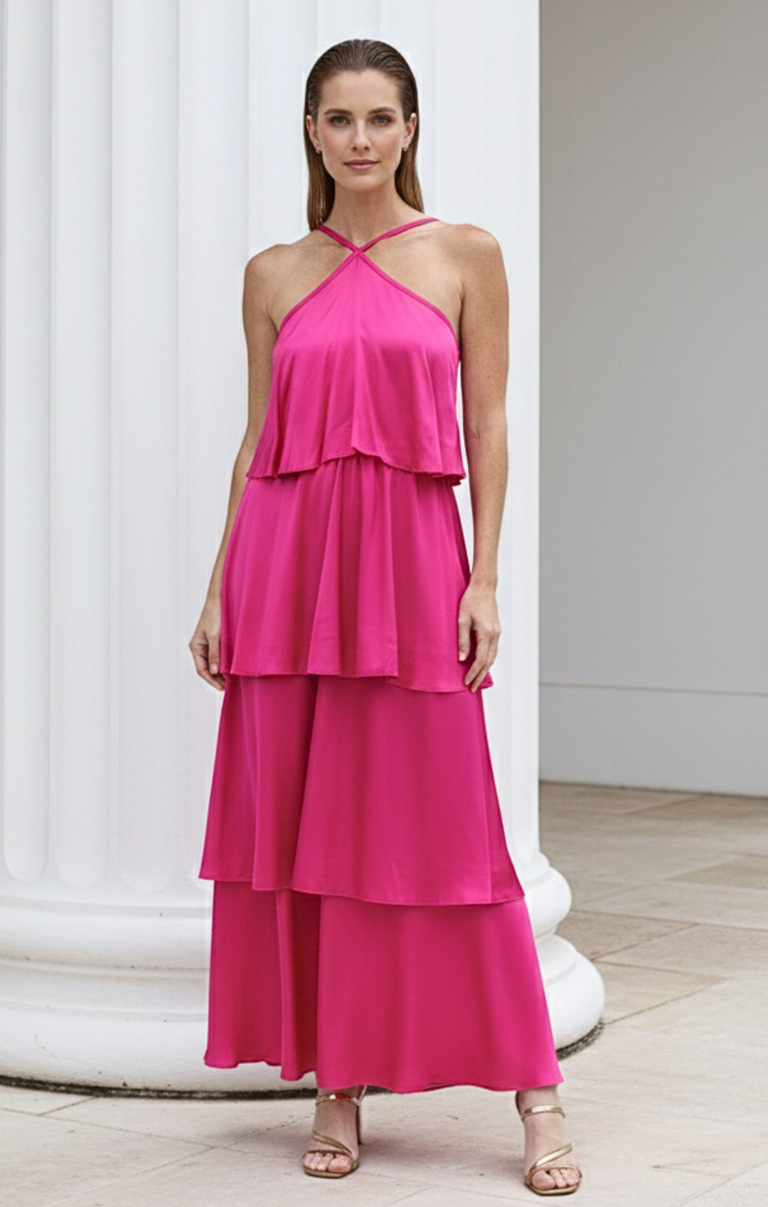 summe-Dress-Suriana-Magenta-Satin-131