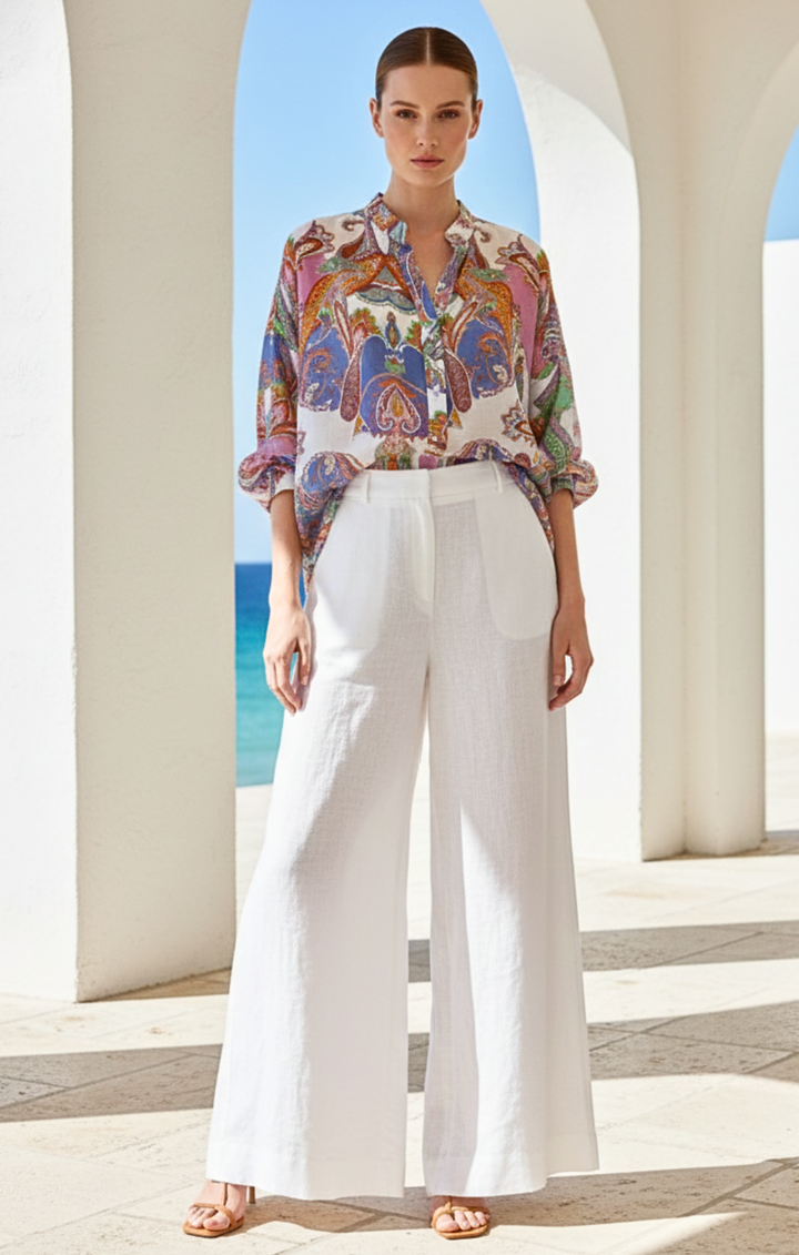 Marco Button-Down Boho  Shirt