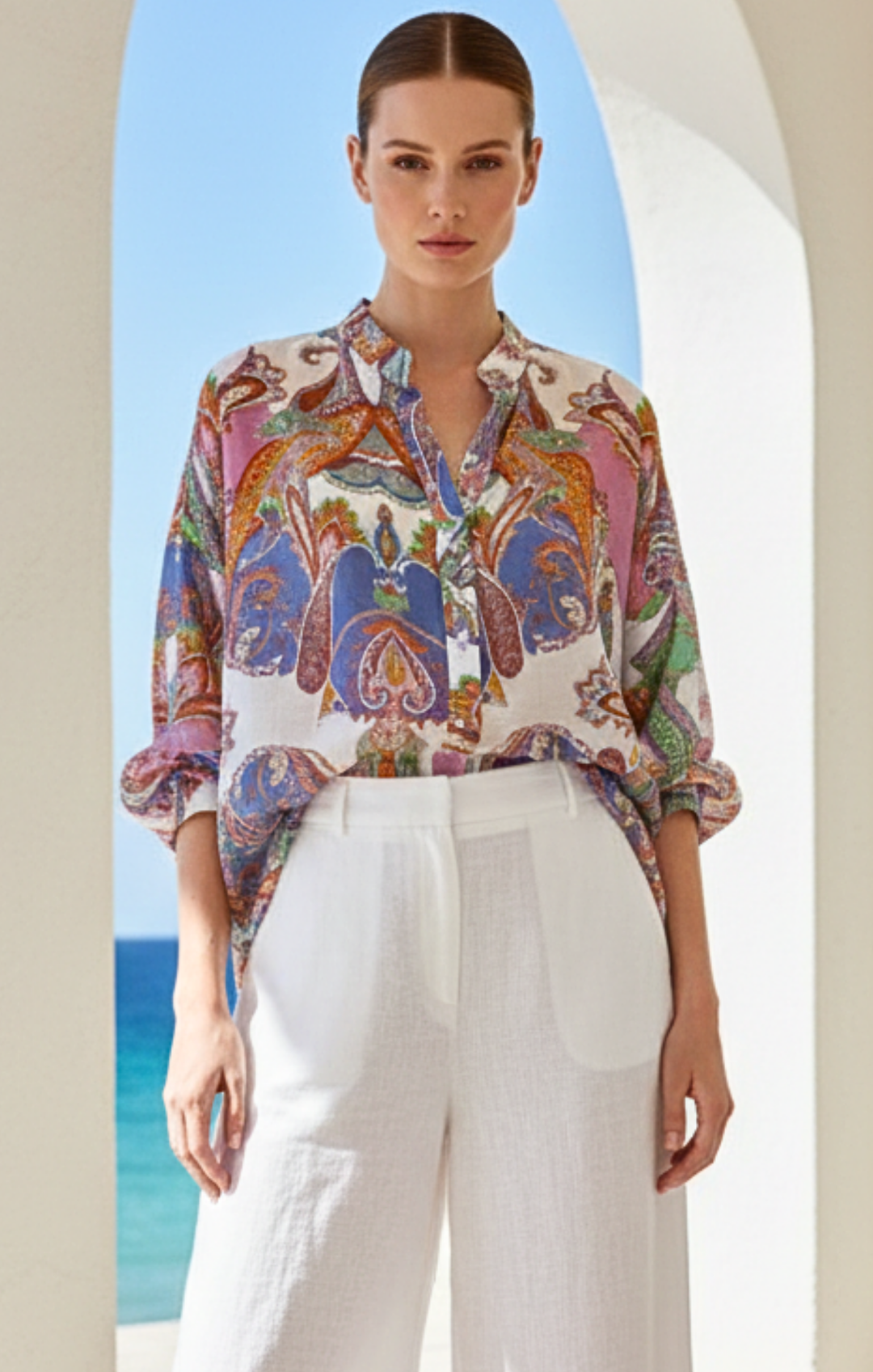 Marco Button-Down Boho  Shirt