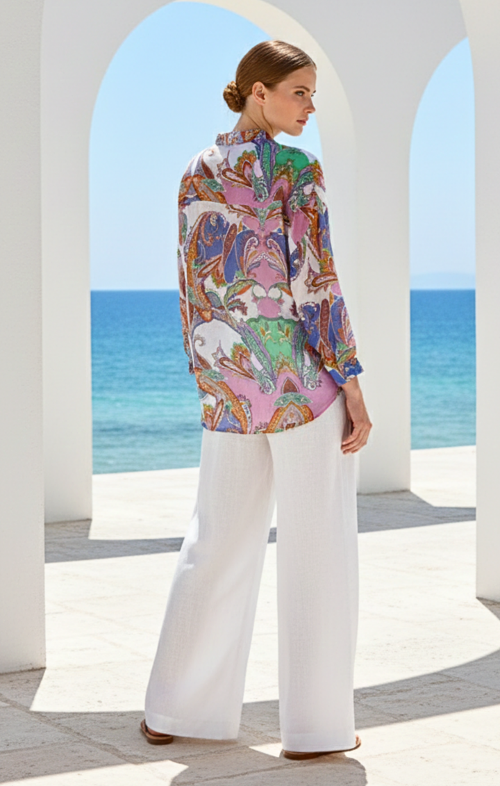 Marco Button-Down Boho  Shirt