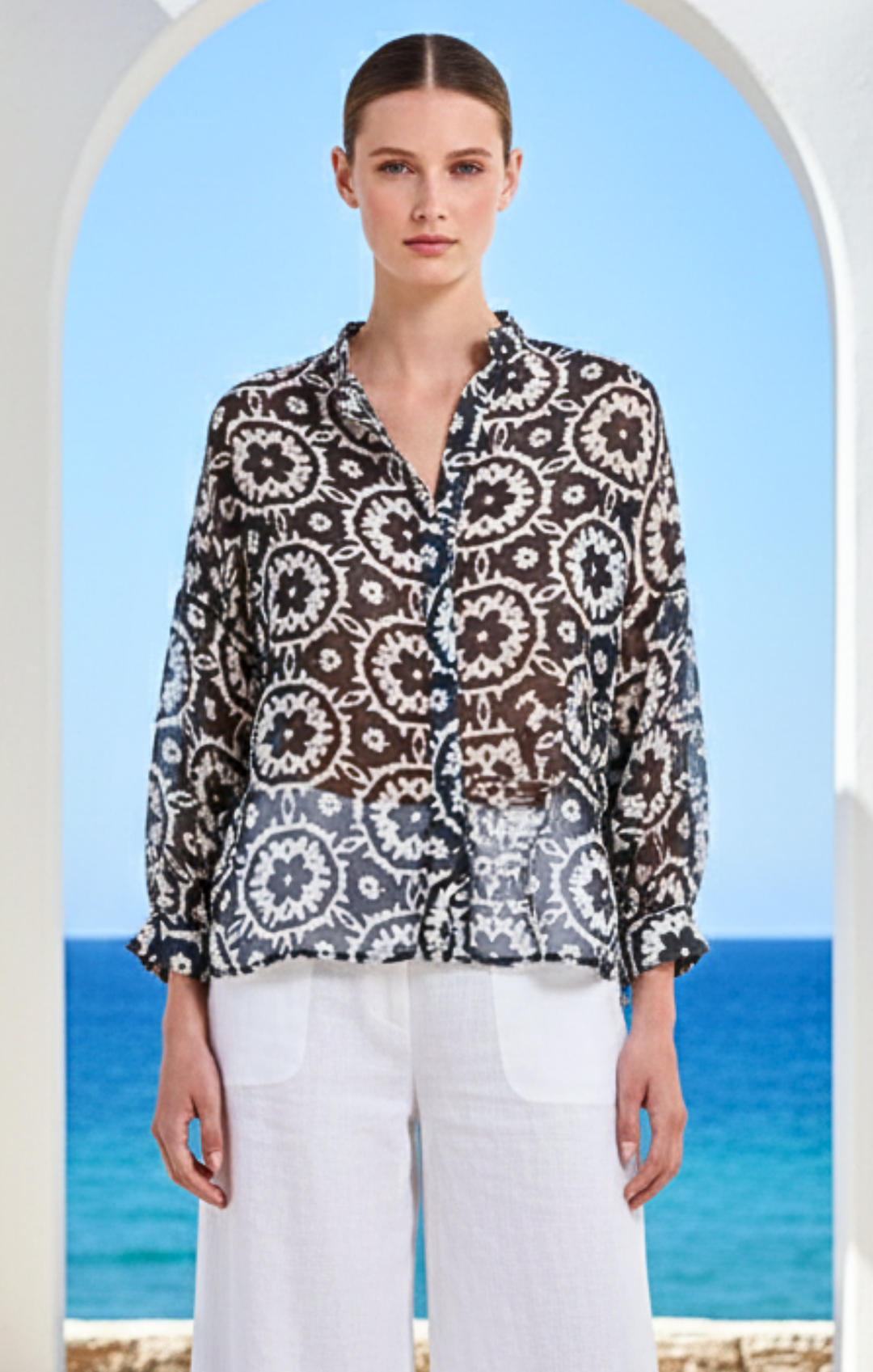 Marco Button-Down Boho  Shirt