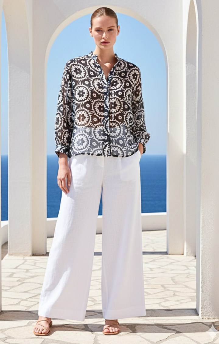 Marco Button-Down Boho  Shirt