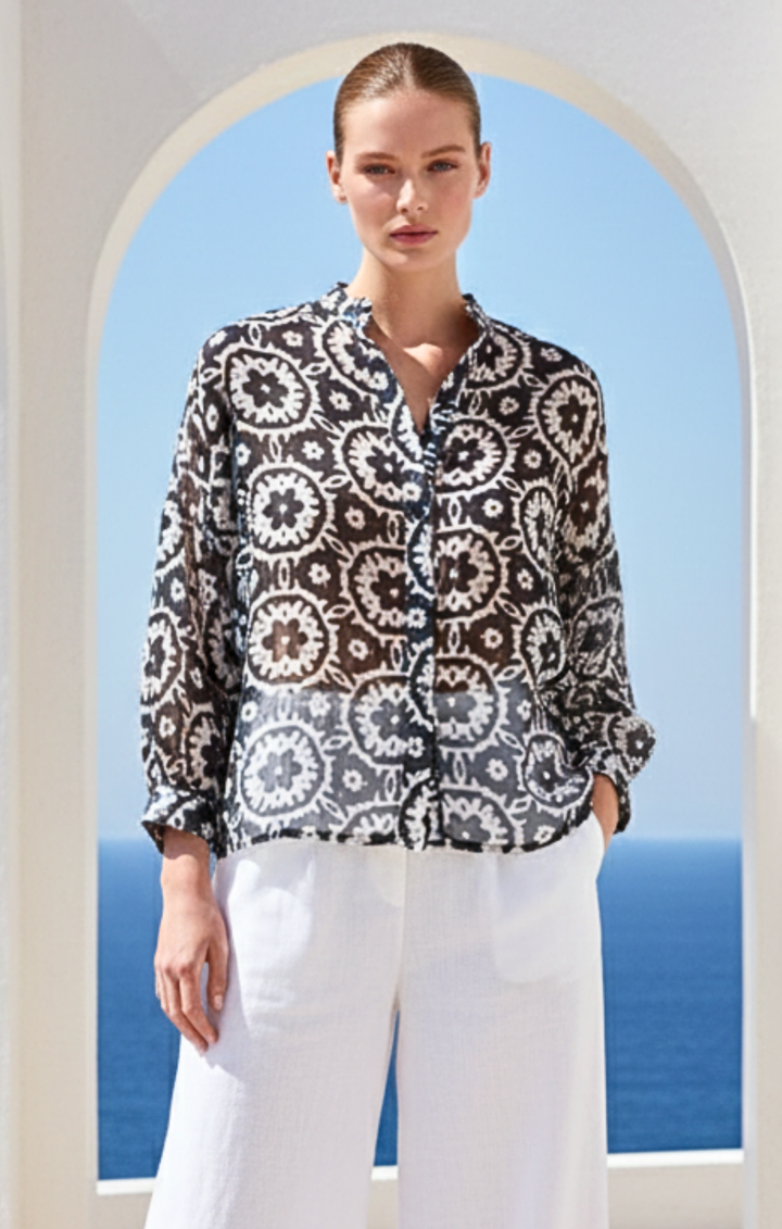 Marco Button-Down Boho  Shirt