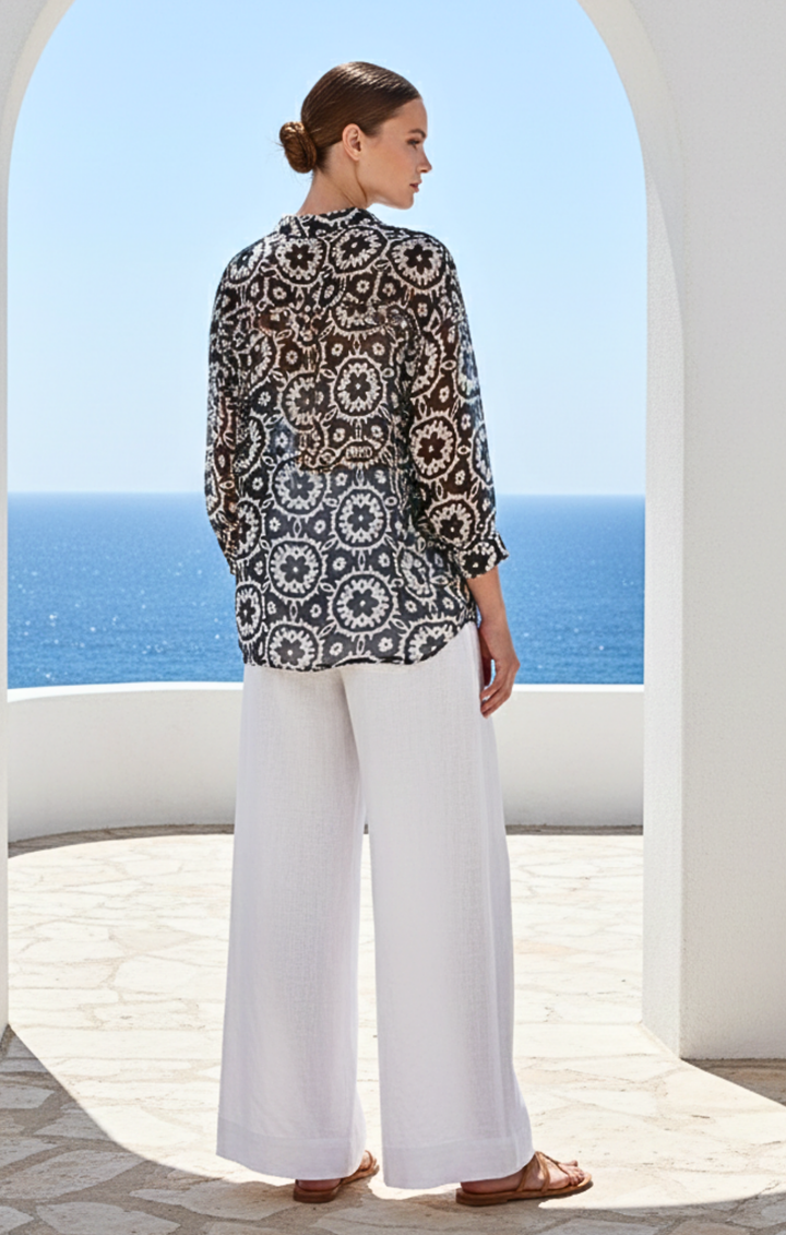 Marco Button-Down Boho  Shirt