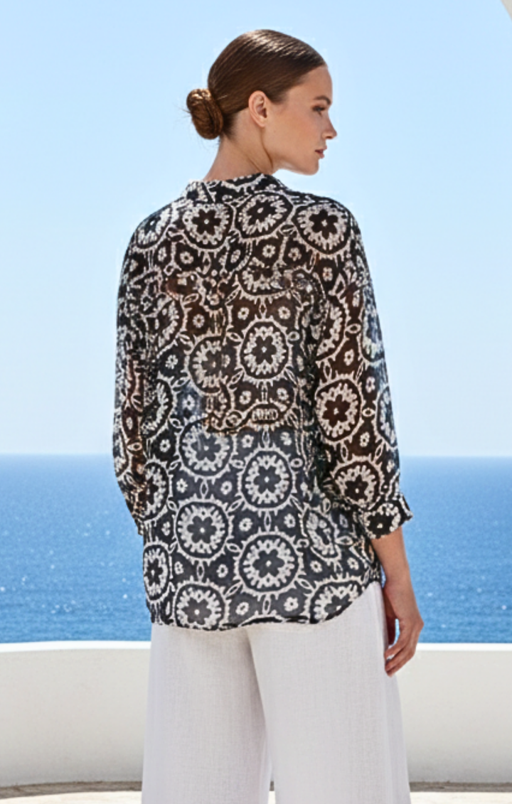 Marco Button-Down Boho  Shirt