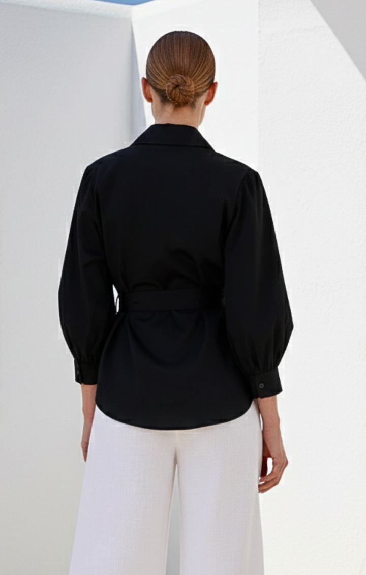 Monica Collard Wrap Blouse