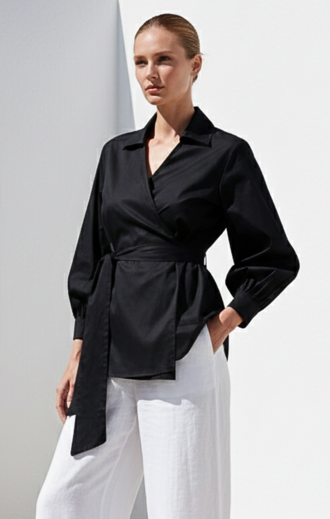 Monica Collard Wrap Blouse